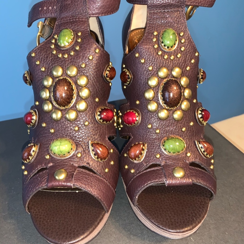 Vince Camuto Platform Sandals with stones & studs